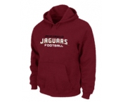 Jacksonville Jaguars Authentic font Pullover Hoodie Red
