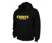 Kansas City Chiefs Authentic font Pullover Hoodie Black