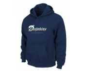 Miami Dolphins Authentic font Pullover Hoodie D.Blue
