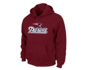 New England Patriots Authentic Logo Pullover Hoodie RED