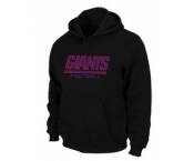 New York Giants Authentic font Pullover Hoodie Black