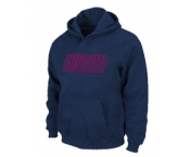 New York Giants Authentic font Pullover Hoodie D.Blue