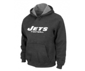New York Jets Authentic font Pullover Hoodie D.Grey