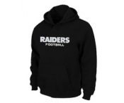 Oakland Raiders Authentic font Pullover Hoodie Black