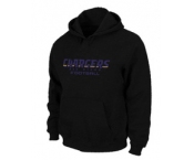 San Diego Charger Authentic font Pullover Hoodie Black