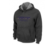 San Diego Charger Authentic font Pullover Hoodie D.Grey