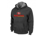 San Francisco 49ers Authentic Logo Pullover Hoodie D.Grey