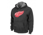 NHL Detroit Red Wings Big & Tall Logo Pullover Hoodie D.Grey