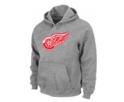 NHL Detroit Red Wings Big & Tall Logo Pullover Hoodie Grey