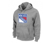 NHL New York Rangers Big & Tall Logo Pullover Hoodie Grey