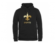 Men''s New Orleans Saints Pro Line Black Gold Collection Pullover Hoodie