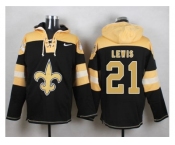 Nike New Orleans Saints #21 Keenan Lewis Black Player Pullover Hoodie