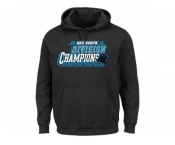 Men's Carolina Panthers Majestic Black 2015 NFC South Division Champions Pullover Hoodie