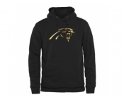 Men''s Carolina Panthers Pro Line Black Gold Collection Pullover Hoodie