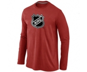 NHL Big & Tall Logo Red Long Sleeve T-Shirt