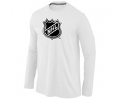 NHL Big & Tall Logo White Long Sleeve T-Shirt