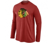 NHL Chicago Blackhawks Big & Tall Logo red Long Sleeve T-Shirt