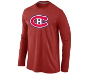 NHL Montréal Canadiens Big & Tall Logo red Long Sleeve T-Shirt