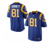 Men's Nike Los Angeles Rams #81 Gerald Everett Limited Royal Blue Alternate NFL Jersey