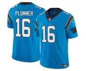 Men's Carolina Panthers #16 Jack Plummer Blue 2024 F.U.S.E. Vapor Limited Football Stitched Jersey