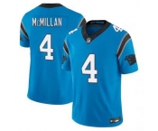 Men’s Carolina Panthers #4 Tetairoa McMillan Blue Limited Stitched Jersey