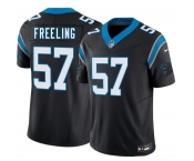 Men's Carolina Panthers #57 Monroe Freeling Black 2026 Draft F.U.S.E. Vapor Limited Football Stitched Jersey Men's Carolina Panthers #57 Monroe Freeling Black 2026 Draft F.U.S.E. Vapor Limited Football Stitched Jersey