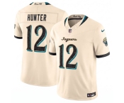 Men's Jacksonville Jaguars #12 Travis Hunter Cream 2026 F.U.S.E. Rivalries Collection Limited Football Stitched Jersey Men's Jacksonville Jaguars #12 Travis Hunter Cream 2026 F.U.S.E. Rivalries Collection Limited Football Stitched Jersey