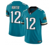 Men's Jacksonville Jaguars #12 Travis Hunter Throwback 2025 Draft Vapor Untouchable Football Stitched Jersey