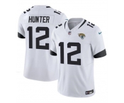 Men's Jacksonville Jaguars #12 Travis Hunter White 2025 Draft F.U.S.E. Vapor Untouchable Limited Football Stitched Jersey