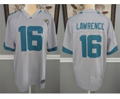 Men's Jacksonville Jaguars #16 Trevor Lawrence White Football Stitched Jersey Men's Jacksonville Jaguars #16 Trevor Lawrence White Football Stitched Jersey