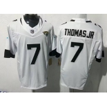 Men's Jacksonville Jaguars #7 Brian Thomas Jr White 2025 F.U.S.E. Vapor Limited Football Stitched Jersey
