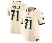 Men's Jacksonville Jaguars #71 Tony Boselli Cream 2026 F.U.S.E. Rivalries Collection Limited Football Stitched Jersey Men's Jacksonville Jaguars #71 Tony Boselli Cream 2026 F.U.S.E. Rivalries Collection Limited Football Stitched Jersey