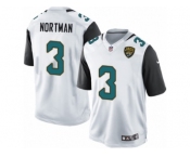 Men's Nike Jacksonville Jaguars #3 Brad Nortman Limited White NFL Jersey
