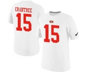 Nike San Francisco 49ers 15 CRABTREE Pride Name & Number T-Shirt White