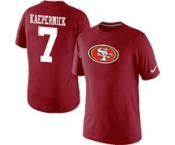 Nike San Francisco 49ers 7 Kaepernick Name & Number T-Shirt Red
