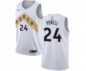 Youth Nike Toronto Raptors #24 Norman Powell Swingman White NBA Jersey - City Edition