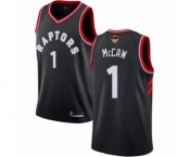 Youth Toronto Raptors #1 Patrick McCaw Swingman Black 2019 Basketball Finals Bound Jersey Statement Edition