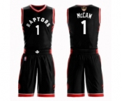 Youth Toronto Raptors #1 Patrick McCaw Swingman Black 2019 Basketball Finals Bound Suit Jersey Statement Edition