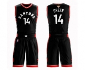 Youth Toronto Raptors #14 Danny Green Swingman Black 2019 Basketball Finals Bound Suit Jersey Statement Edition