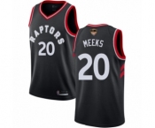 Youth Toronto Raptors #20 Jodie Meeks Swingman Black 2019 Basketball Finals Bound Jersey Statement Edition