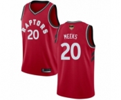 Youth Toronto Raptors #20 Jodie Meeks Swingman Red 2019 Basketball Finals Bound Jersey - Icon Edition