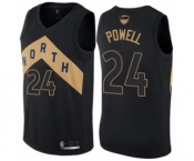 Youth Toronto Raptors #24 Norman Powell Swingman Black 2019 Basketball Finals Bound Jersey - City Edition