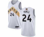 Youth Toronto Raptors #24 Norman Powell Swingman White 2019 Basketball Finals Bound Jersey - City Edition