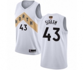 Youth Toronto Raptors #43 Pascal Siakam Swingman White 2019 Basketball Finals Bound Jersey - City Edition