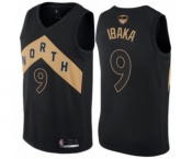 Youth Toronto Raptors #9 Serge Ibaka Swingman Black 2019 Basketball Finals Bound Jersey - City Edition