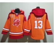 Men's Tampa Bay Buccaneers #13 Mike Evans Orange Red Ageless Must-Have Lace-Up Pullover Hoodie
