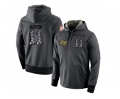 NFL Men's Nike Tampa Bay Buccaneers #11 DeSean Jackson Stitched Black Anthracite Salute to Service Player Performance Hoodie