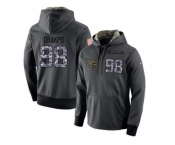 NFL Men's Nike Tennessee Titans #98 Brian Orakpo Stitched Black Anthracite Salute to Service Player Performance Hoodie