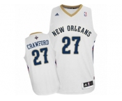 Men Adidas New Orleans Pelicans #27 Jordan Crawford Authentic Navy Blue Road NBA Jersey (5)