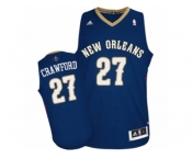 Men Adidas New Orleans Pelicans #27 Jordan Crawford Authentic Navy Blue Road NBA Jersey